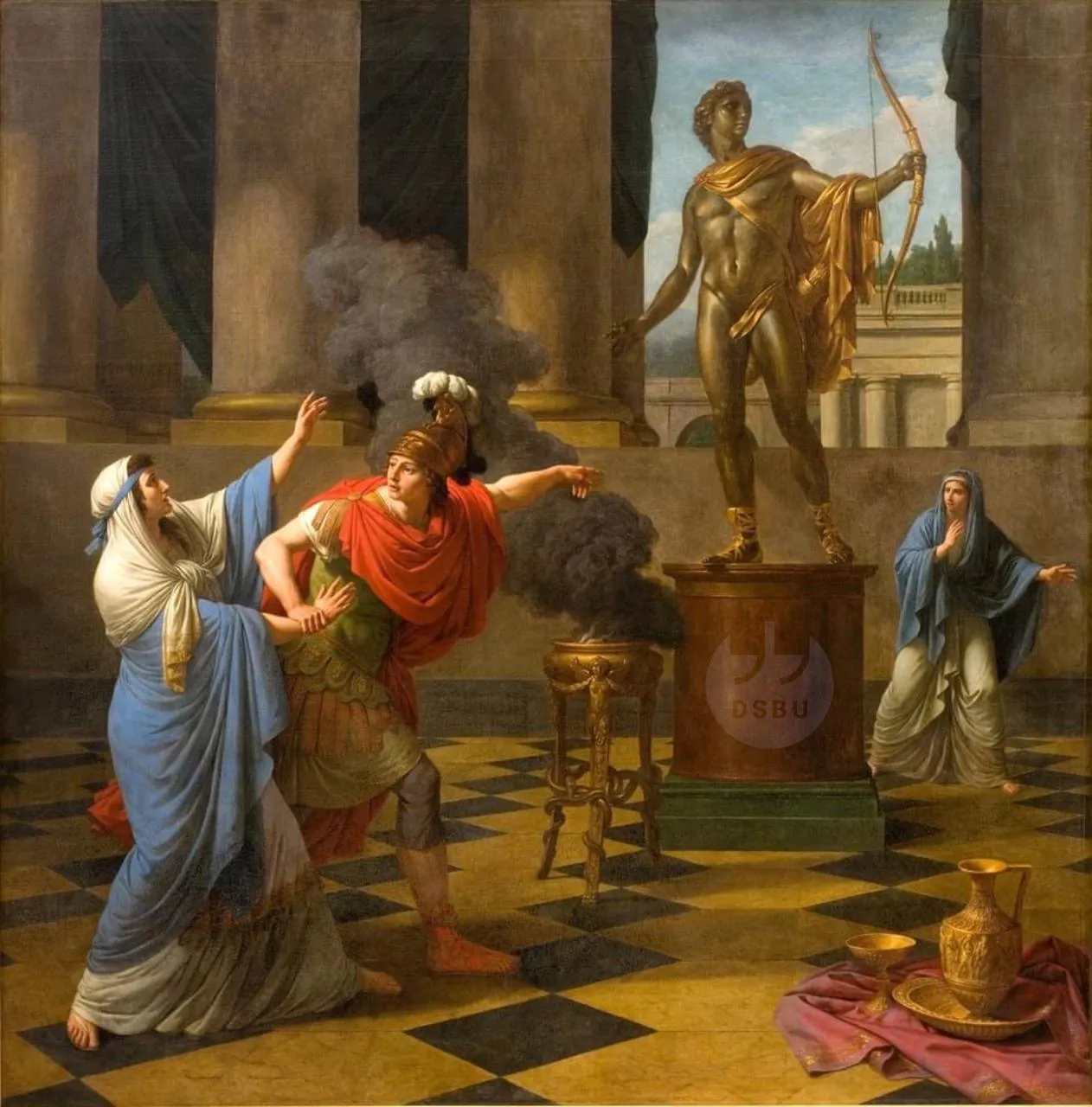 'Александр и Дельфииский оракул', Луи Жан Франсуа Лагрене, 1789 г.