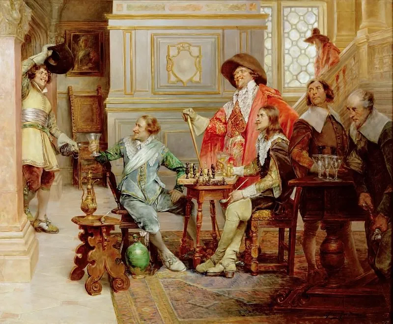 'Прибытие Д'Артаньяна', Алекс де Андре (1880-1929)