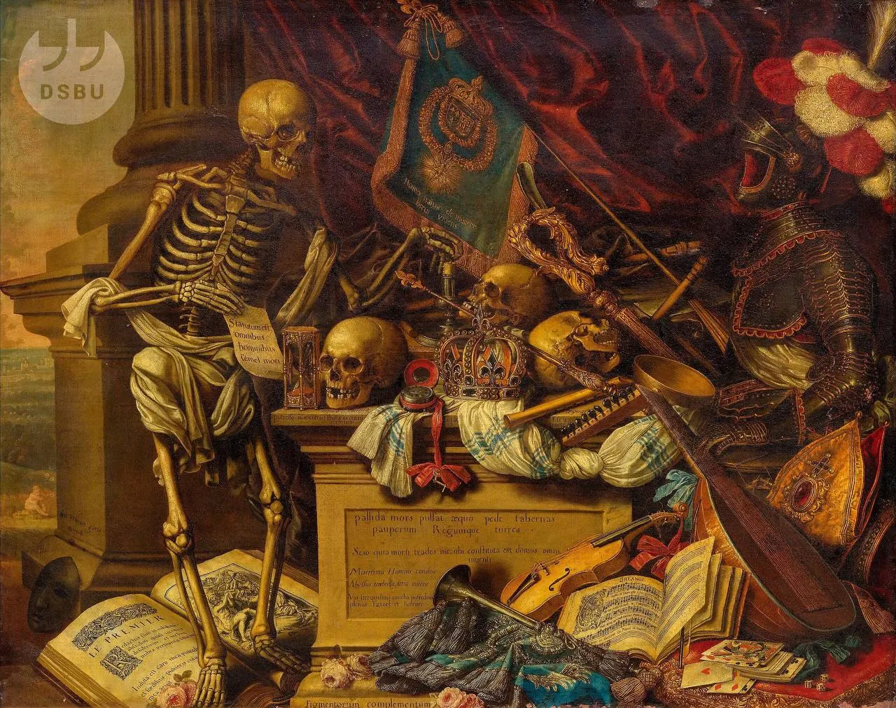 'Memento mori' painting by Carstian Luyckx, 1650