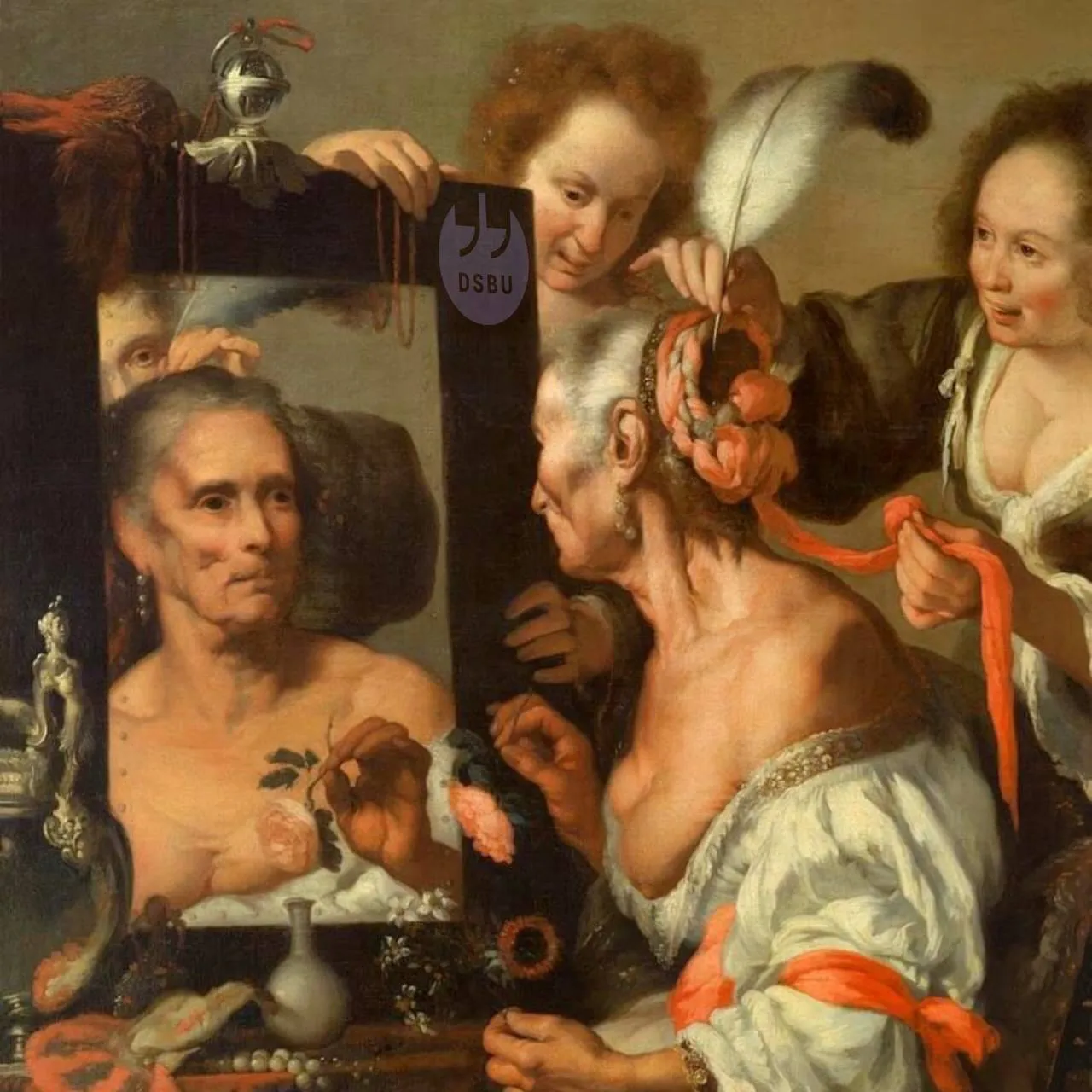 'Аллегория бренности (Старая кокетка)', 1637г., Бернардо Строцци