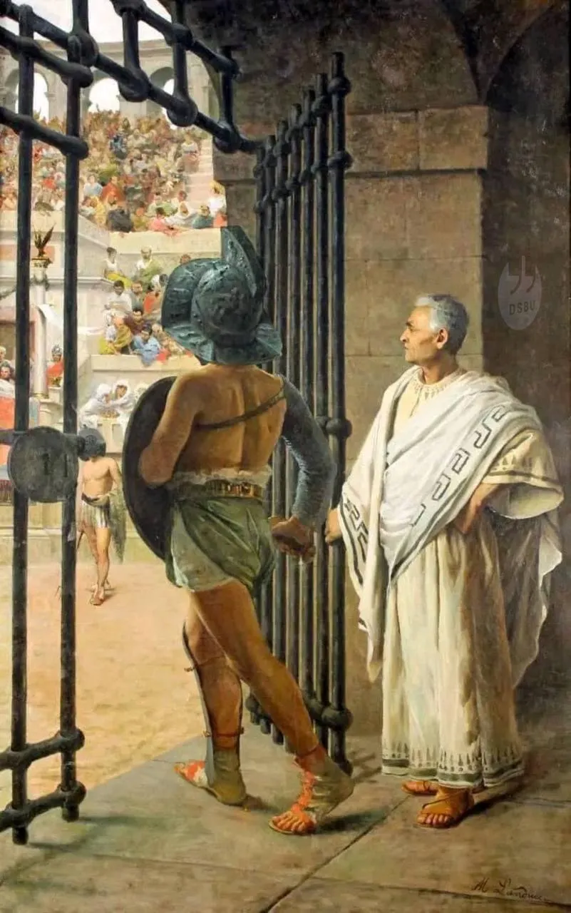 Иллюстрация: Николао Ландуччи, 'Гладиатор', ок.1850 г