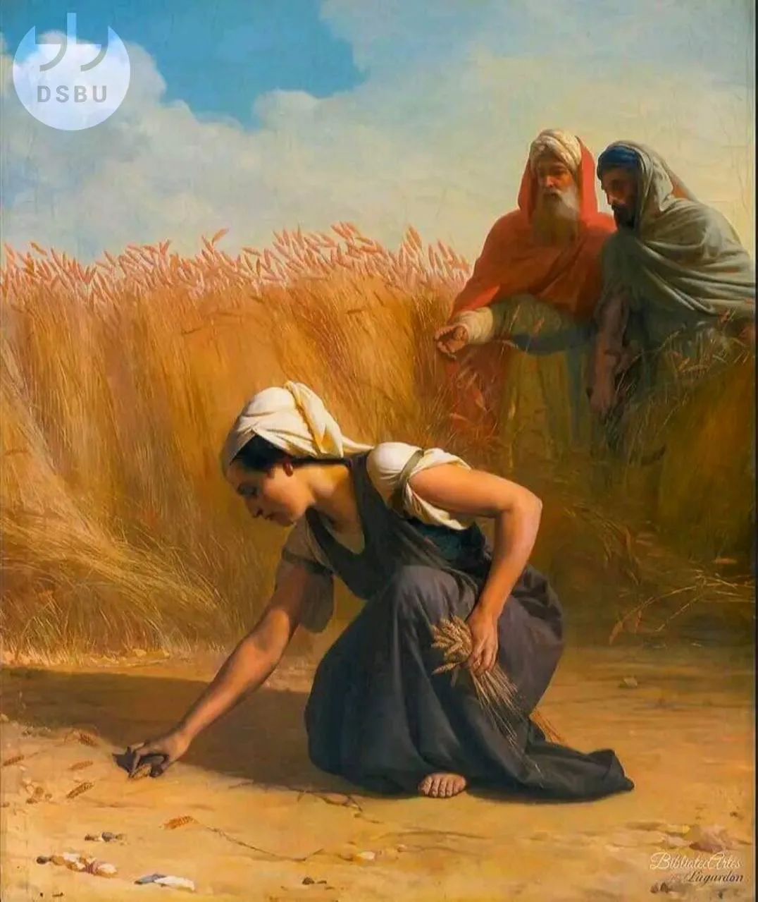 Иллюстрация к рассказу: 'Колоски', Элберт Лугардон (1827 - 1909)