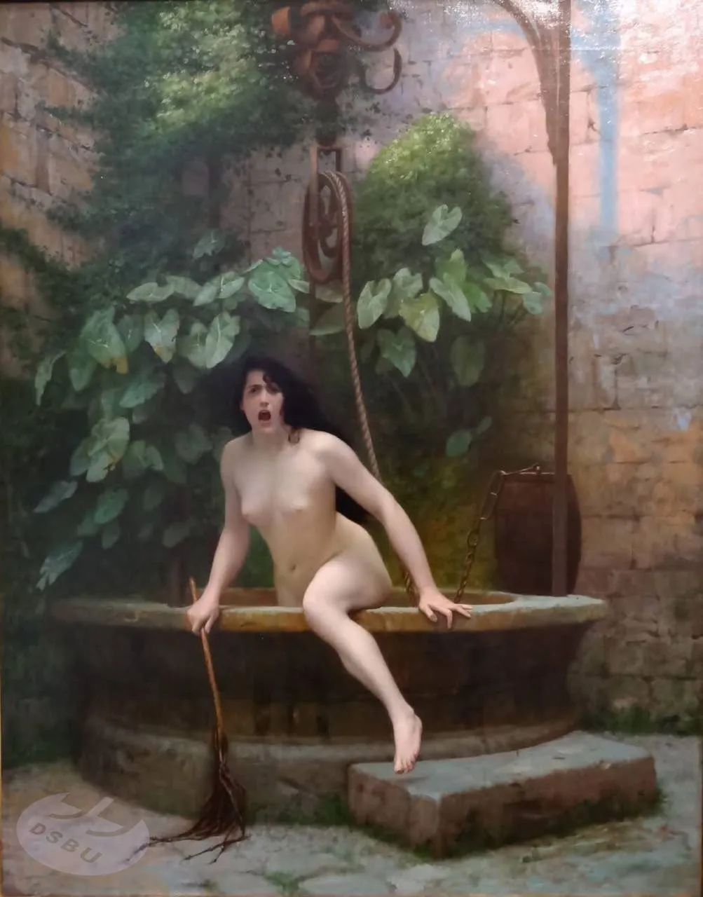 Иллюстрация: Жан-Леон Жером, 'Истина, Выбирающаяся из Колодца', 1896
