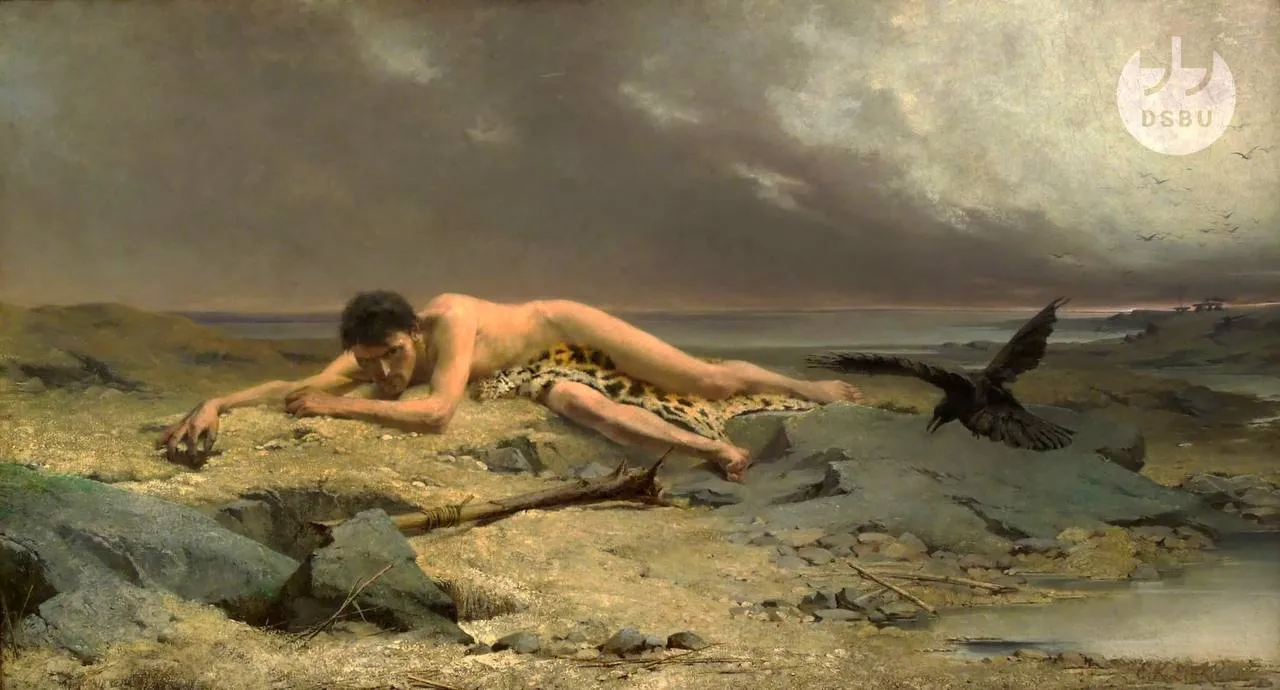 Иллюстрация: Эмануэль Крещенц Лишка, 'Каин', 1885