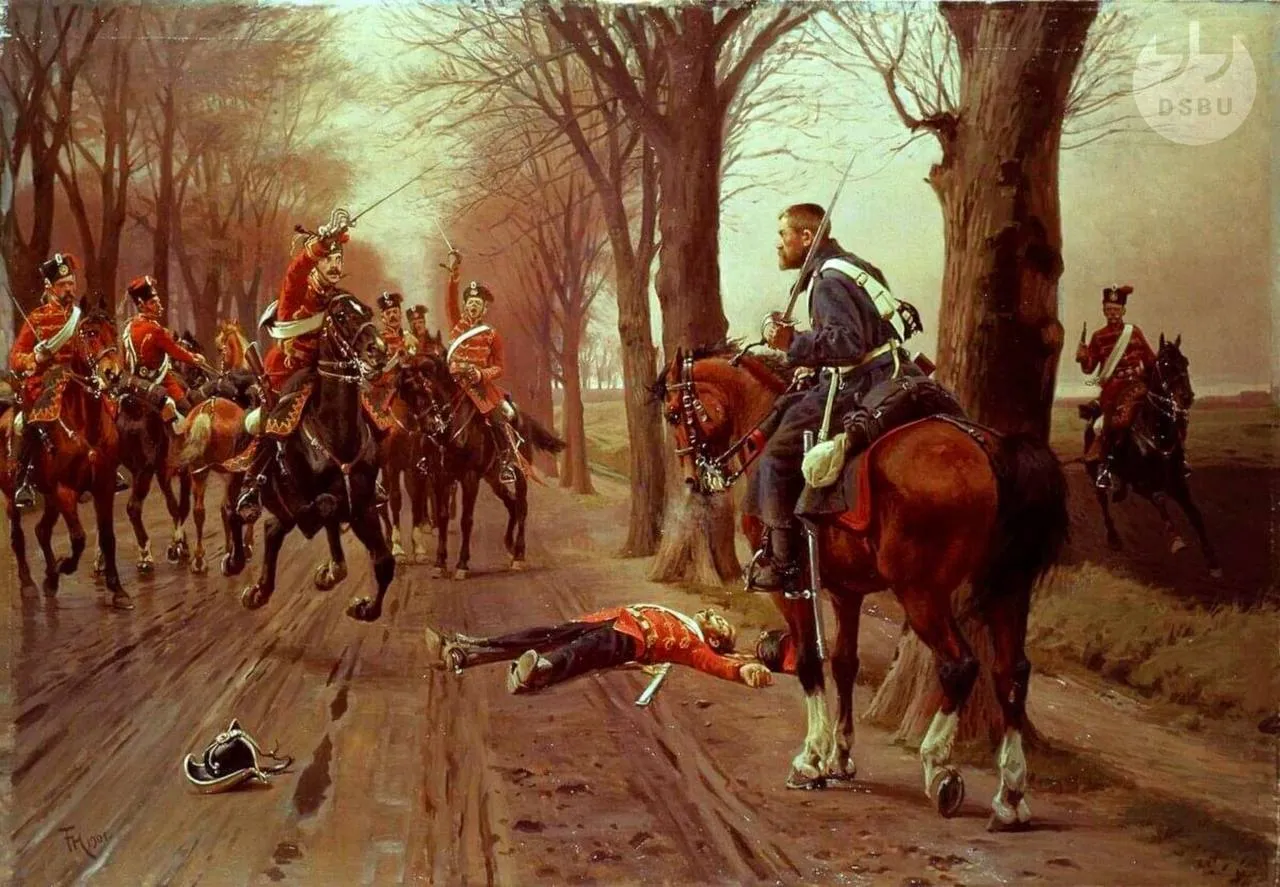 Иллюстрация к рассказу: Франц Хеннигсен, “Герой 1864 года”, 1901