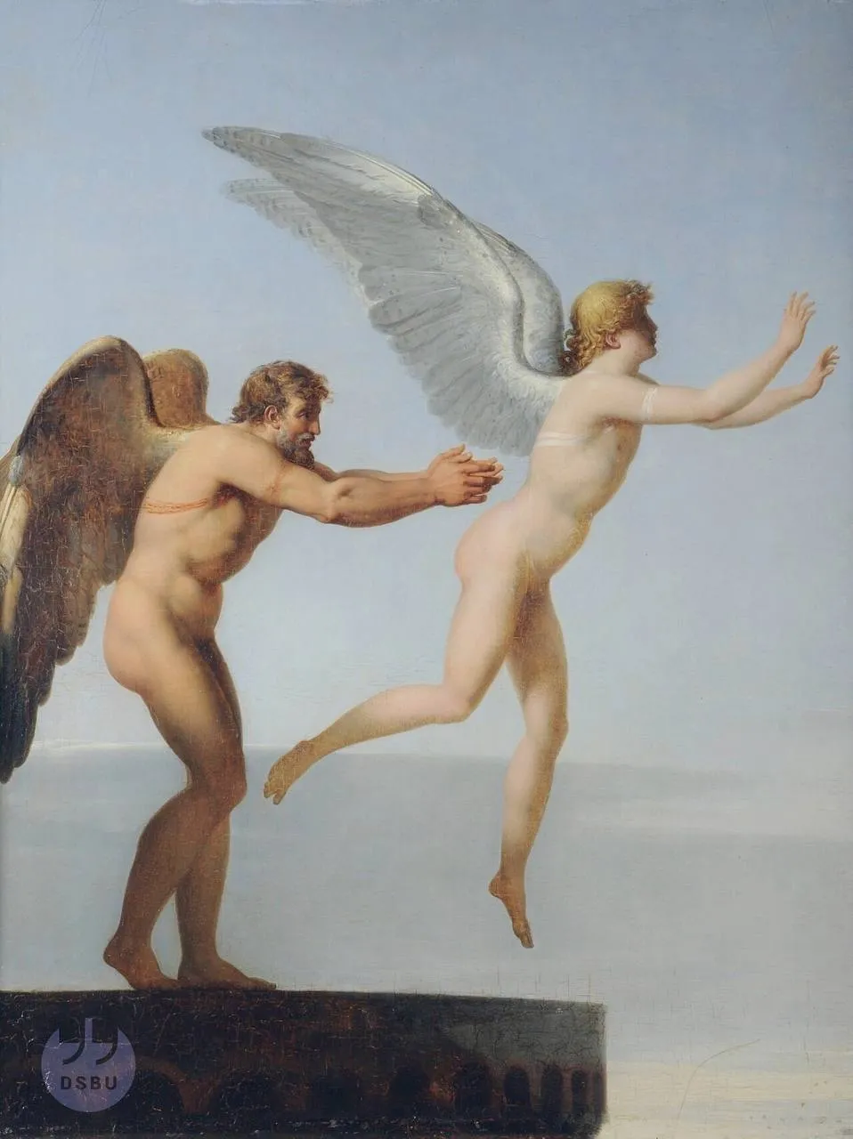 Иллюстрация: Шарль Поль Ландон, Икар и Дедал, 1799